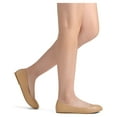 thumbnail image 3 of DREAM PAIRS Women's Flats Solid Plain Walking Classic Casual Ballet Flats Slip on Shoes GOLD/PU Size 8, 3 of 5