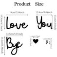 thumbnail image 7 of 2 Sets Love You Bye Wood Sign– Boho Farmhouse Above Door Wall Decor for Entryway, Hallway, or Living Room | Express Love & Warmth | Romantic Gift for Family, Lovers, Valentine’s Day and Christmas, 7 of 7