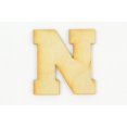 thumbnail image 1 of 1 Pc, 16 Inch X 1/4 Inch Thick Collegiate Font Wood Letters N Easy To Paint Or Decorate For Indoor Use Only, 1 of 2
