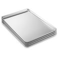 thumbnail image 4 of 18" x 26" Grade Baking Sheet Pans, 4 Pack - Aluminum Full-Size Rimmed Cookie Sheet Trays, 4 of 7