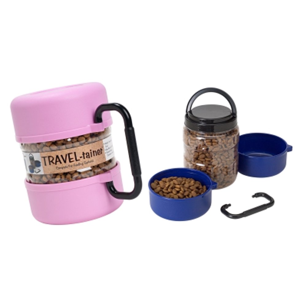 GAMMA2 Vittles Vault Home TRAVELtainer Complete Pet Feeding System, 3