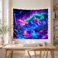 thumbnail image 5 of Mountain Lake Vivid with Nocturnal Anchor Sharp Snow, Mystical Fantasy for Space Lovers, Galaxy Room Decor, Housewarming Gift, Tapestry Wall Hanging for Bedroom and Dorm, 5 of 7