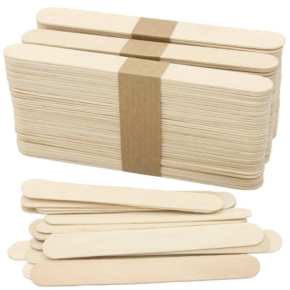180 Pcs Wood Craft Sticks 5.9 Inch, Ice Cream Sticks, Jumbo Sticks, Popsicle Sticks