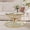 Gold,Clear, variant on 31.5"Modern Round Glass Top Coffee Table with Circular Metal Frame, Contemporary Accent Center Table for Living Room, Office, and Lounge(Clear Glass + Gold Frame)