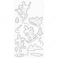 thumbnail image 3 of Troqueles de corte de alce feliz decoración de colección de recortes plantilla de grabado DIY Navidad trineo alce sellos transparentes hechos a mano, 3 of 4