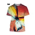 thumbnail image 1 of Nouveau T-Shirt Mode Été Femmes T-Shirt Graphique Imprimé Papillon 3D Personnalité Rue Col Rond Manches Courtes T-Shirts Hommes, 1 of 5