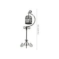 thumbnail image 2 of 1PC Mini House Birdcage with Bracket Decor Mini Outdoor Scene Model Accessories, 2 of 7