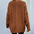 thumbnail image 6 of Diufon Knit Cardigans for Women Solid Color Breathable Sweaters Long Sleeve Coats with Pockets, 6 of 7