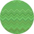 thumbnail image 1 of Ahgly Company Indoor Round Patterned Dark Lime Green Area Rugs, 7' Round, 1 of 6