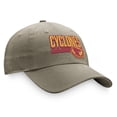 thumbnail image 3 of Men's Top of the World Khaki Iowa State Cyclones Slice Adjustable Hat, 3 of 4