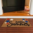 thumbnail image 2 of HOARBOEG Hello, Welcome Pattern Door Mats for Outside Entry Welcome Guests Door Mats for Inside Independence Day Doormat Festival Decoration Rug Festival Gift, 2 of 6