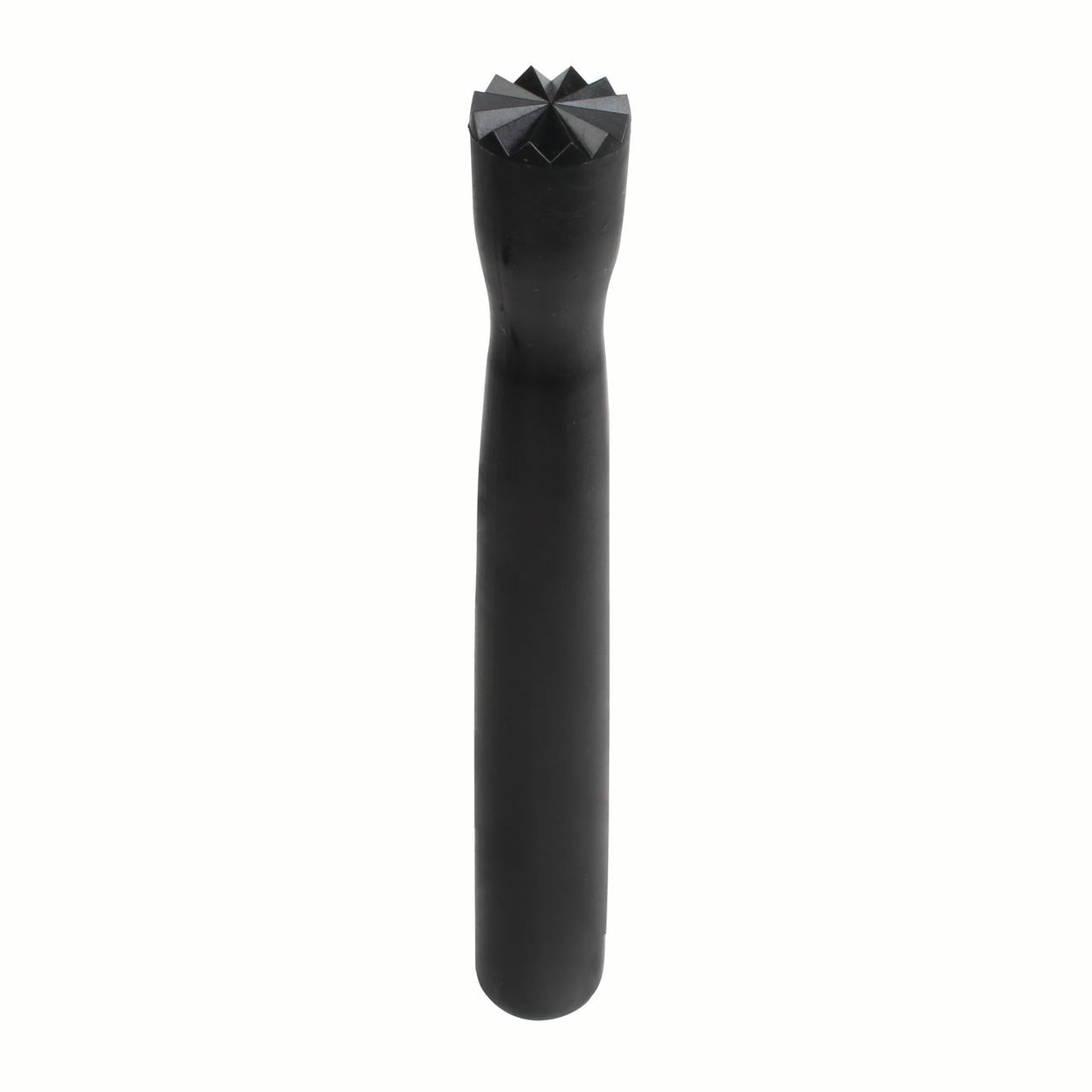 Excellante 8" bar muddler,triangular head, polycarbonate, black, comes in each