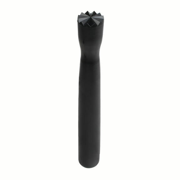 Excellante 8" bar muddler,triangular head, polycarbonate, black, comes in each