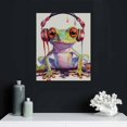 thumbnail image 4 of Nawypu  Happy Frog with Glasses Wall Art Canvas Posters Print Artwork Colorful Cute Funny Animal Frogs Framed for Living Room Kids Room Bedroom Bathroom Modern Home Decor, 4 of 4