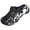 Black White, variant on Mens Womens Garden Clogs Shoes with Arch Support Unisex Gardening Slip on Sandals Beach Slippers Shoes Clog