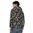 thumbnail image 4 of Honeii Dogs Print Hoodies for Men, Pullover & Full Zip, Breathable Zip up Hoodie, Sweatshirt-Medium, 4 of 5