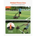thumbnail image 3 of VEVOR Weight Power Pull Push Sled Workout Fitness Strength Training Sled Orange Black, 3 of 9