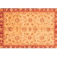 thumbnail image 1 of Ahgly Company Indoor Rectangle Oriental Orange Traditional Area Rugs, 7' x 10', 1 of 4