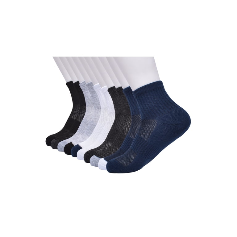 Athletic Works Boys Mid Crew Socks, 10 Pack photo 3