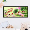 thumbnail image 1 of Cuadros Decorativos Kit de flores de nueve peces DIY taladro redondo completo mosaico 5D diamante pintura decoración del hogar Ehuebsd embutido en tela, 1 of 1