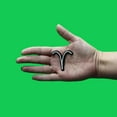 thumbnail image 2 of Aries Astrological Zodiac Symbol Patch Horoscope Ram Sign Embroidered Iron On, 2 of 2