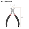 thumbnail image 2 of Uxcell Mini End Cutting Pliers 4.5" End Nippers Precision Plier with Black Handle for DIY Crafts, 2 of 6