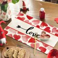 thumbnail image 3 of Sm:)e Arrow Love Heart Valentine's Day Placemats Set of 4, 12 x 18 Inch, 3 of 7