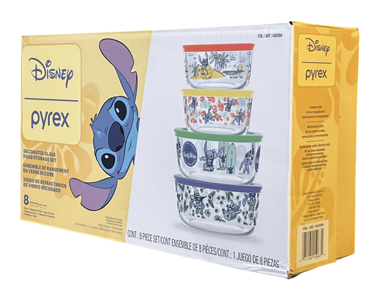 Disney Stitch Food Storage Set (8 Count)