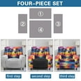 thumbnail image 5 of SCRAWLGOD Palm Tree Sunset Recliner Chair Covers Stretch Chair Cover for Electric Recliner Slipcovers 4-Piece Lazyboy 1 Seat Sofa Cover Furniture Protector with Pocket for Pets Dogs, 5 of 7