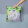 thumbnail image 2 of Carolines Treasures BB9825PW1414 Maltese St Patricks Fabric Decorative Pillow, 2 of 4