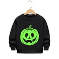 thumbnail image 4 of SJLDQY Halloween Glow In The Dark Sweatshirts for Boys Hallowmas Pumpkin Graphic Sweatshirt Fall Winter Lined Long Sleeve Crew Neck Pullover Tops, 4 of 4