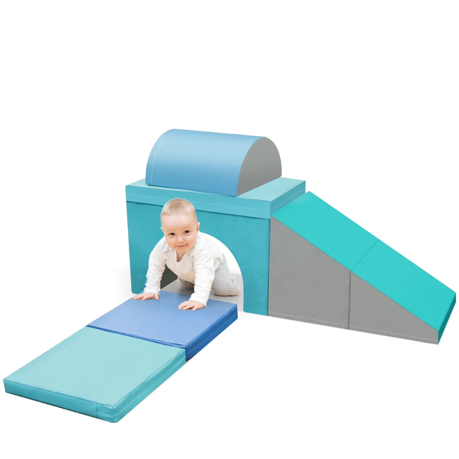 Surpcos 5 Pcs Crawl and Climb Foam Play Set,Soft Play Equipment