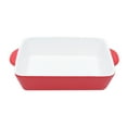 thumbnail image 6 of Omeite Oven Special Baking Tray Microwave Oven Special Baking Pan Ceramics Baking Tray Baking Utensils Red, 6 of 6