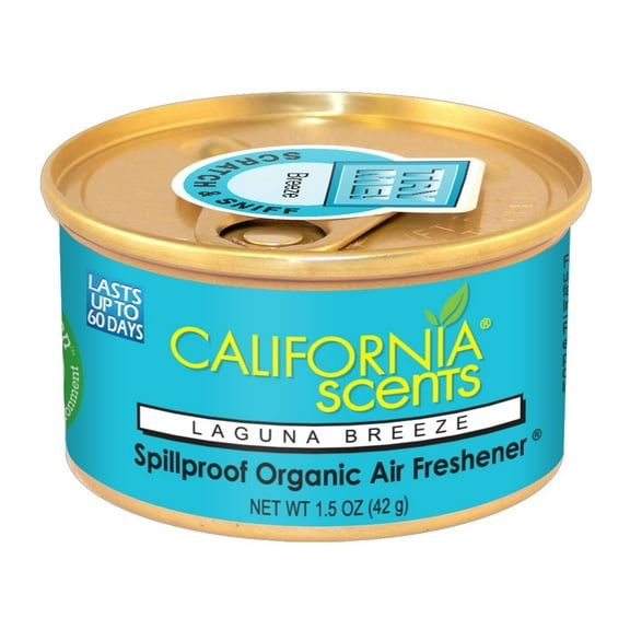 California Scents Spillproof Organic Air Fresheners, Can Laguna Breeze, 1.5 Ounce