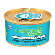 California Scents Spillproof Organic Air Fresheners Canister, Laguna Breeze, 1.5 oz, 4 Pack