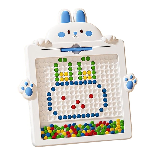 R-663 Blue L Baby Kids Magnet Pen Drawing Board Educational Travel Toy With Pattern Cards Size L #7O3k9