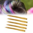 thumbnail image 4 of Colored Hair Clip,  Clip 5pcs Long Straight Complement Natural Hair  For Cosplay For Women Gold, 4 of 8