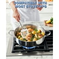 thumbnail image 5 of Cooks Standard Multi-Ply Clad 5.5 Quart Stainless Steel Sauté Pan, 12 Inch Deep Frying Pan Skillet with Lid, Induction-Ready Cooking Pan with Two Side Handles, Dishwasher & Oven Safe, 5 of 8