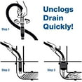 thumbnail image 3 of (3 pack) Drain King 186 Water-powered Drain Cleaner, Unclogs Pipes 1.5 to 3-Inches, 3 of 6