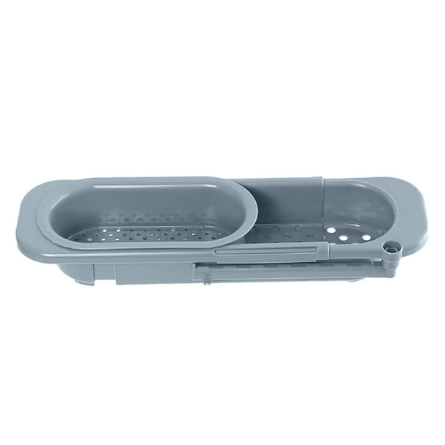 Rack Storage Telescopic Expandable Holder for Kitchen Sponge and Drain Rack -Function Drain Organizer with Retractable Design