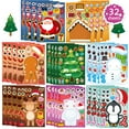 thumbnail image 1 of Pegatinas Navideñas Para Caras Para Niños Y Adultos, Lindas Pegatinas Para Fiestas Navideñas A Granel Para Calabazas Y Botellas De Agua, Pegatinas De Muñeco De Nieve Y Ciervos De Papá Noel, Suministro, 1 of 1