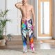 thumbnail image 2 of Fotbe Cool Colorful Wolf Pantalones de Pijama para Hombre, Pantalones de Dormir, Pantalones de Casa con Cintura Ajustable y Bolsillos-Medium, 2 of 6