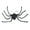 Black, variant on Halloween Adult Spider Backpack Costume Black Colorful Spider Clothes Funny Woman Candy Bag Spider Legs Horror Plush Spider Decoration