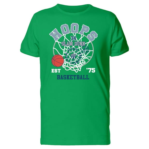 Basketball Slam Dunk  Tee Men's -Image by Shutterstock