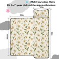 thumbnail image 5 of Daisy Pioneer Flower and Butterflies Teens Toddler Nap Mat with Pillow, Sleeping Mat Bag for Preschool Daycare 60"x20", 5 of 6