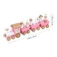 thumbnail image 4 of Nuobesty 4 Section Train Pequeño juguete Tema de Navidad de madera Train Mini Train Train, 4 of 7