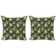 thumbnail image 1 of Ambesonne Hawaii Throw Pillow Cover 2 Pack, Tropic Flower Design, 20", Multicolor, 1 of 2