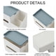 thumbnail image 3 of Caja para pañuelos de papel para sala de estar, mesa de té, cajón de papel, clasificación de artículos diversos, almacenamiento, caja de almacenamiento de plástico para control remoto, 3 of 6