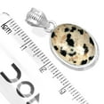 thumbnail image 2 of 925 Sterling Silver Pendant Natural Dalmatian Handmade Jewelry, 2 of 4