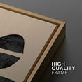 thumbnail image 4 of PixonSign Framed Wall Art Set Retro Geometric Mid-Century Semi-Circle Polygons Variety Abstract Shapes Canvas Prints Cozy Neutral Minimal Decorative Bohemian for Home Decoration - 16"x24"x2 Natural, 4 of 5